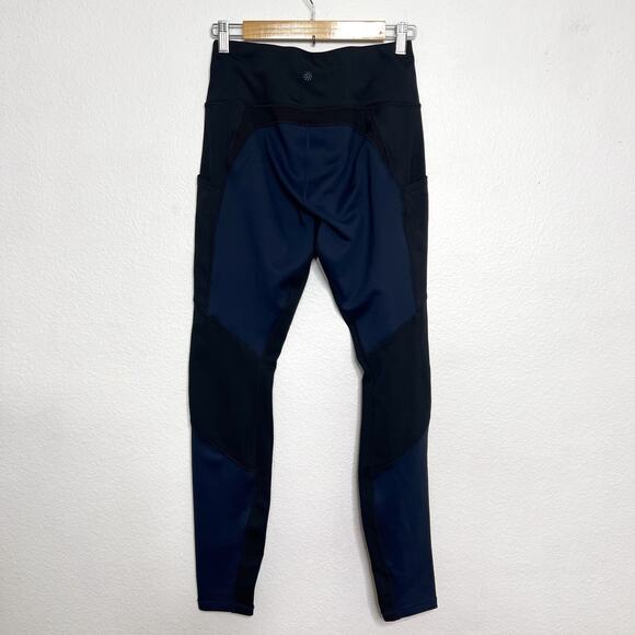 Athleta Navy Black High Traverse Tight Size Small - Picture 5 of 9